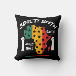 Juneteenth Seit 19. Juni 1865 T-Shirt Free Ish Kissen