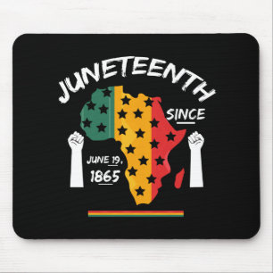 Juneteenth Seit 19. Juni 1865 T-Shirt Free Ish Mousepad