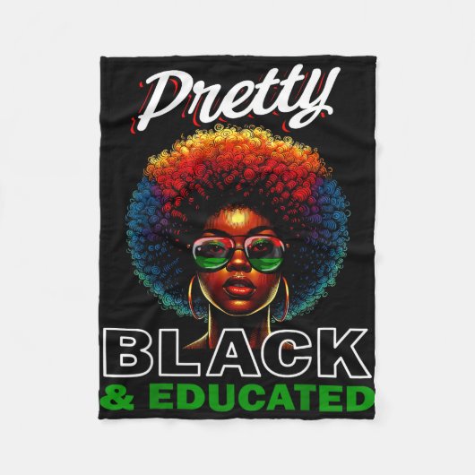 Juneteenth-Shirts Frauen schwarze Geschichte schwa Fleecedecke (Vorderseite)