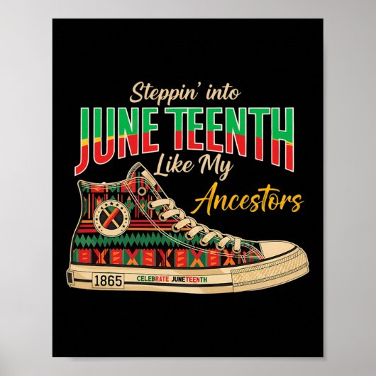 Juneteenth-Shirts Männer Frauen Kinder steigen in Poster (Vorne)