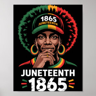 Juneteenth-Shirts schwarzer Stolz Afro Männer Frau Poster
