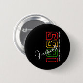 Juneteenth Shirts Women Men African American Junet Button (Vorne & Hinten)
