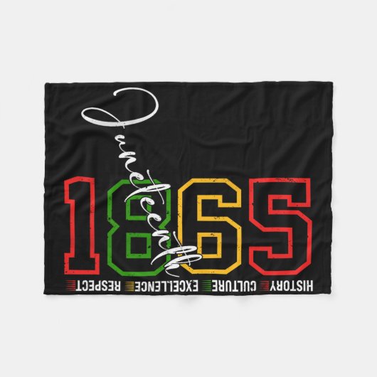 Juneteenth Shirts Women Men African American Junet Fleecedecke (Vorderseite (Horizontal))