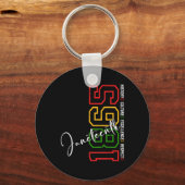 Juneteenth Shirts Women Men African American Junet Schlüsselanhänger (Vorderseite)