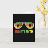 Juneteenth-Sonnenbrille Schwarze Flagge Flag Men W Karte (Gelbe Blume)