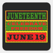 Juneteenth Sticker (Vorderseite)