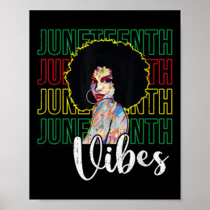 Juneteenth Stimmung Freiheit - 19. Juni 1865 Afrik Poster