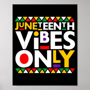 Juneteenth Stimmung nur 1865 afroamerikanische Män Poster