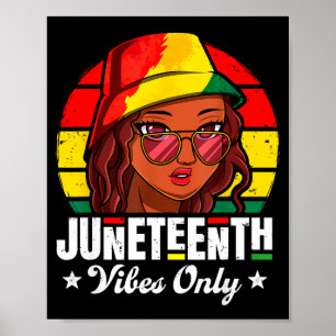 Juneteenth Stimmung nur afroamerikanische Frauen Poster
