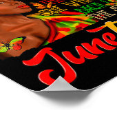 Juneteenth Storm Black History Monat Poster (Ecke)
