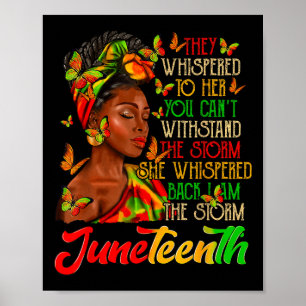 Juneteenth Storm Black History Monat Poster