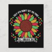Juneteenth Sunflower Flyer (Vorne)