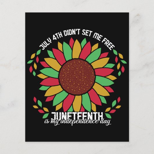 Juneteenth Sunflower Flyer (Vorne)