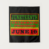 Juneteenth Tapestry Wandteppich (Vorderseite)