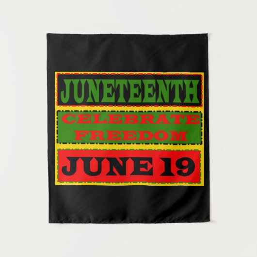 Juneteenth Tapestry Wandteppich (Vorderseite)