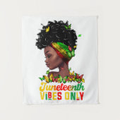 Juneteenth-Teppich Wandteppich (Vorderseite)
