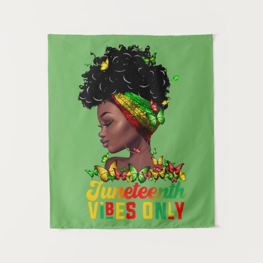 Juneteenth-Teppich Wandteppich (Vorderseite)