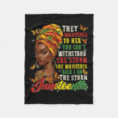 Juneteenth They Whispered To Her You Cannot Withst Fleecedecke (Vorderseite)