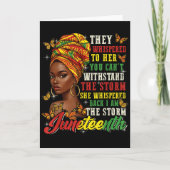 Juneteenth They Whispered To Her You Cannot Withst Karte (Vorderseite)