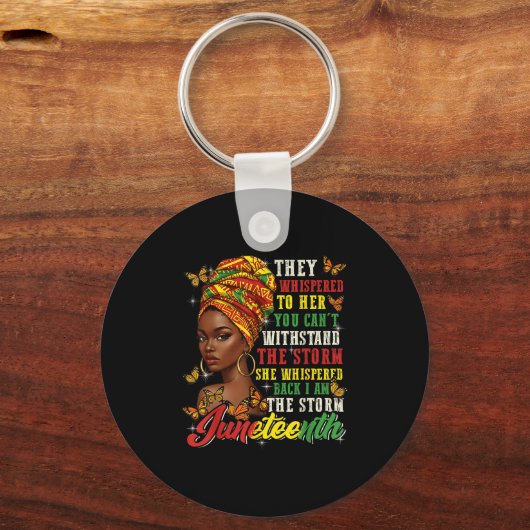 Juneteenth They Whispered To Her You Cannot Withst Schlüsselanhänger (Vorderseite)