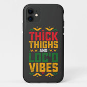 Juneteenth Thick Locd Vibes African American Case-Mate iPhone Hülle (Rückseite)