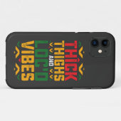 Juneteenth Thick Locd Vibes African American Case-Mate iPhone Hülle (Rückseite (Horizontal))