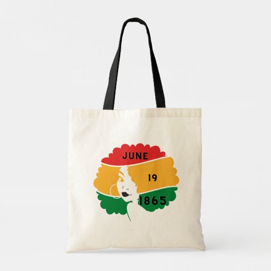 Juneteenth Tote Bag Tragetasche (Rückseite)