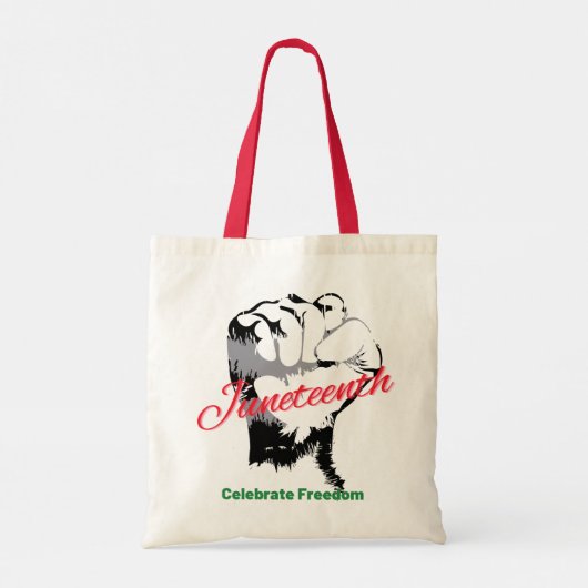 Juneteenth Tote Bag Tragetasche (Rückseite)