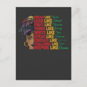 Juneteenth Traum führender Kampf wie schwarze Frei Einladungspostkarte (Vorderseite)