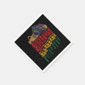 Juneteenth Traum führender Kampf wie schwarze Frei Serviette (Ecke)