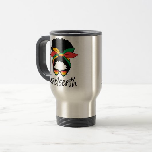 Juneteenth Travel Mug Reisebecher (Vorderseite Links)