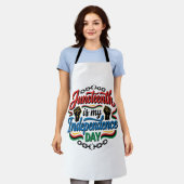 Juneteenth Unabhängigkeitstag Vintage-Shirt-Design Schürze (Getragen)