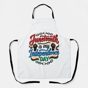 Juneteenth Unabhängigkeitstag Vintage-Shirt-Design Schürze
