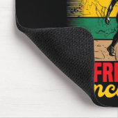 Juneteenth Unapologetisch Vintage seit 1865 Männer Mousepad (Ecke)