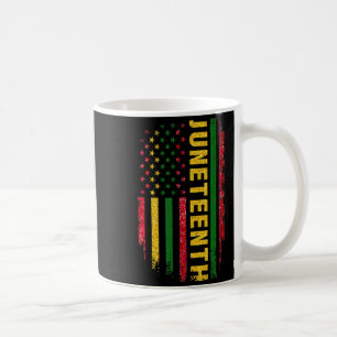 Juneteenth US-Flagge schwarzer König Melanin Vater Kaffeetasse