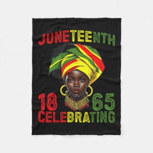 Juneteenth USA Afroamerikanisch Melanin Schwarze G Fleecedecke