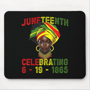 Juneteenth USA Afroamerikanisch Melanin Schwarze G Mousepad