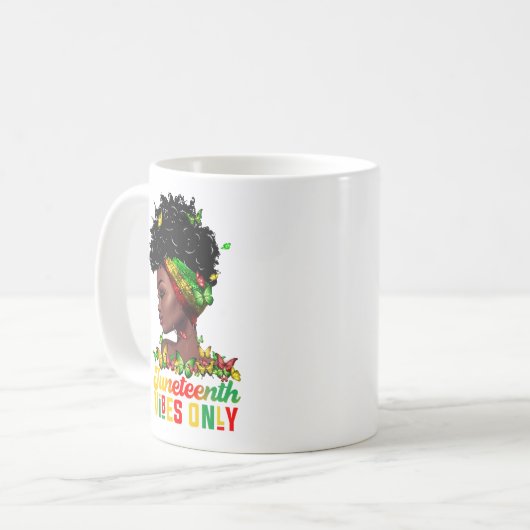 Juneteenth Vibes Coffee Tasse (Vorderseite Links)