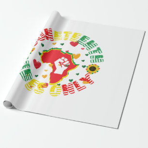 Juneteenth Vibes feiert nur Freiheit! Geschenkpapier