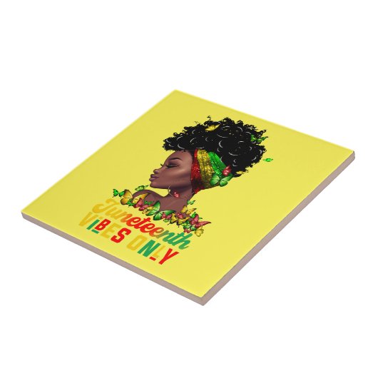 Juneteenth Vibes Keramik Tile Fliese (Seite)