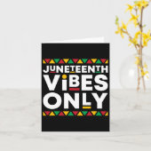 Juneteenth Vibes Only African American History Bla Karte (Gelbe Blume)