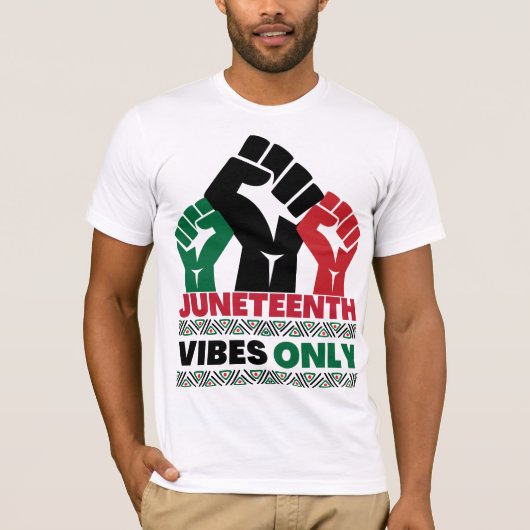 Juneteenth Vibes Only Black Vater Mama Boys Girls T-Shirt (Vorderseite)