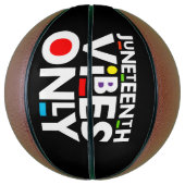 Juneteenth Vibes Only Melanin Black Magic Basketball (Vertikal)