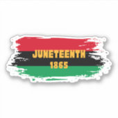 Juneteenth Vinyl Sticker (Vorderseite)