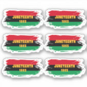 Juneteenth Vinyl Stickers Aufkleber (Vorderseite)