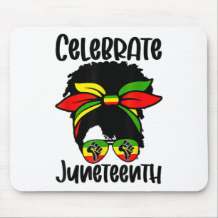 Juneteenth-Vorfahren Schwarz Afroamerikanische Fla Mousepad