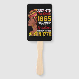 Juneteenth, weil meine Vorfahren 1776 nicht frei w Fächer