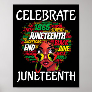 Juneteenth, weil meine Vorfahren nicht frei Afro B Poster