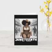 Juneteenth Wild West Karte (Gelbe Blume)