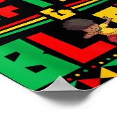 Juneteenth Young Black Boy American History Poster (Ecke)